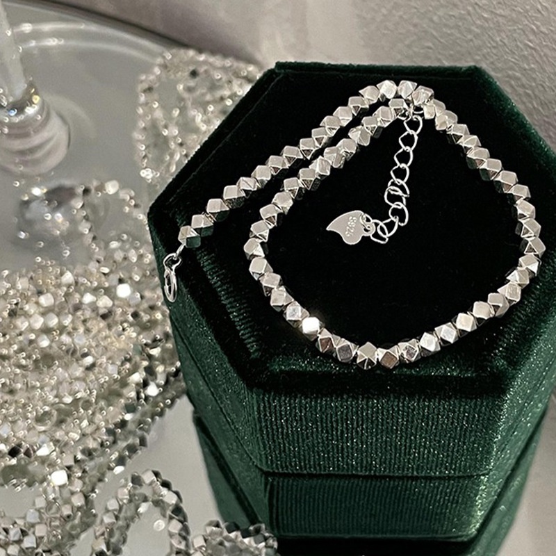 Vòng Đeo Tay Mạ Bạc 925 Đính Đá Phong Cách Hàn Quốc Thời Trang Dành Cho Nữ F504