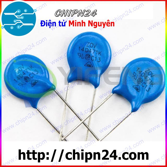 [5 CON] Tụ chống sét Varistor 14D471K 14D 470V