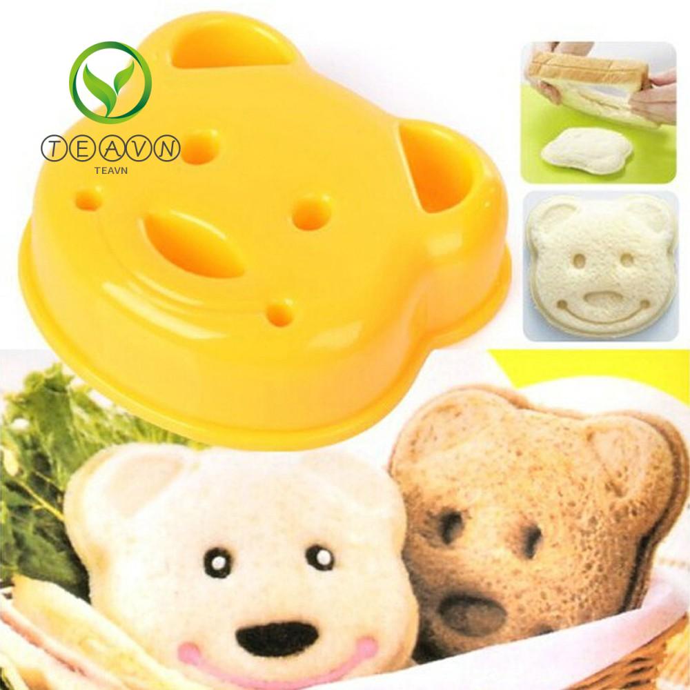 Khuôn kiểu con gấu để cắt bánh mì sandwich tiện lợi cho nhà bếp