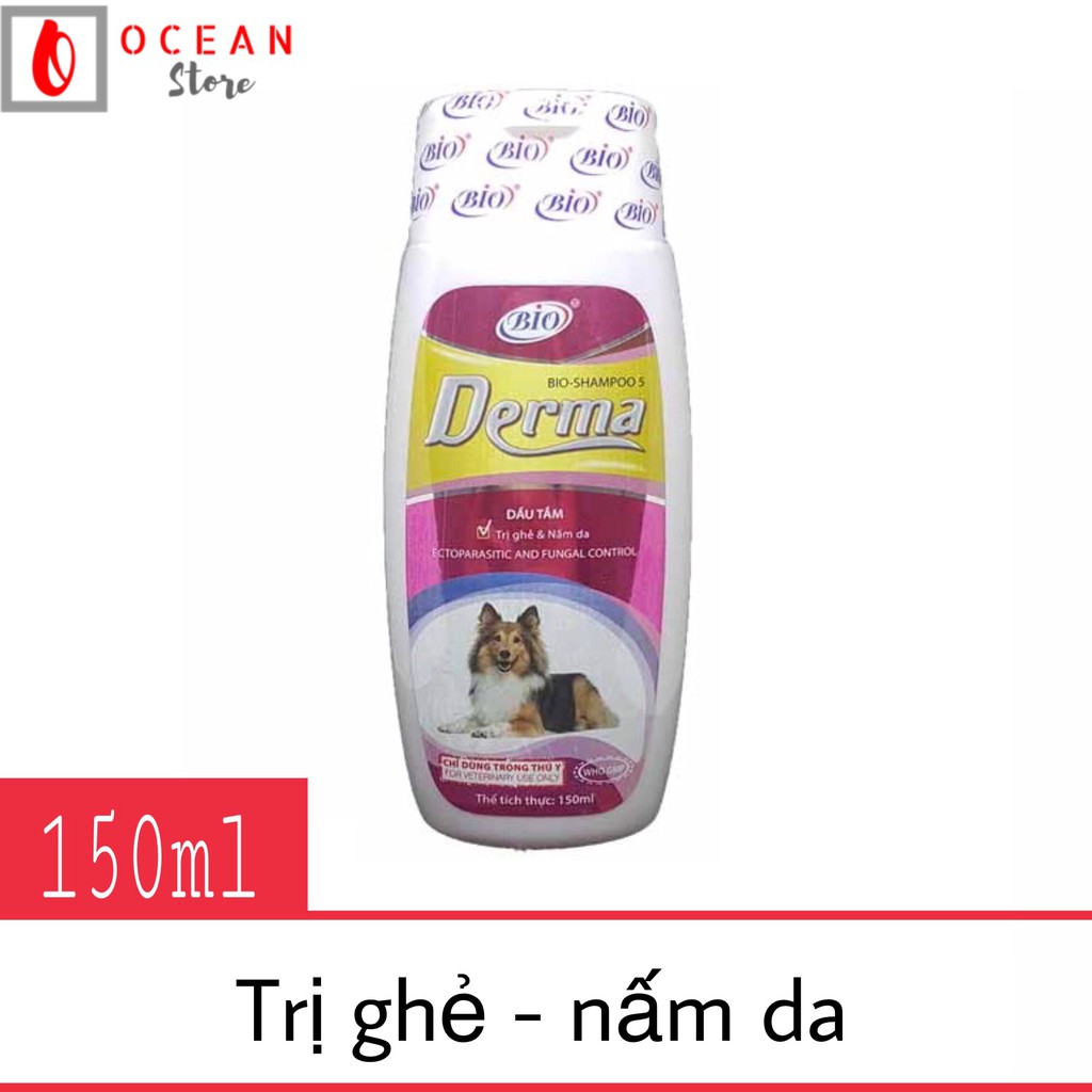 Sữa tắm trị ve, ghẻ, nấm da cho chó mèo Bio Derma 150ml