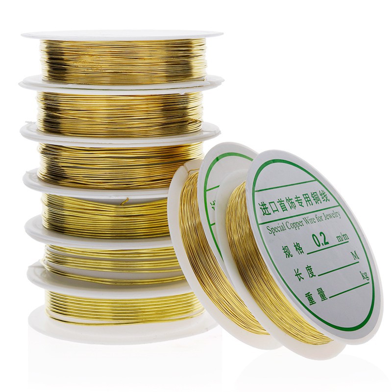 Cuộn dây đồng màu vàng / bạc dùng làm các trang sức DIY tiện dụng