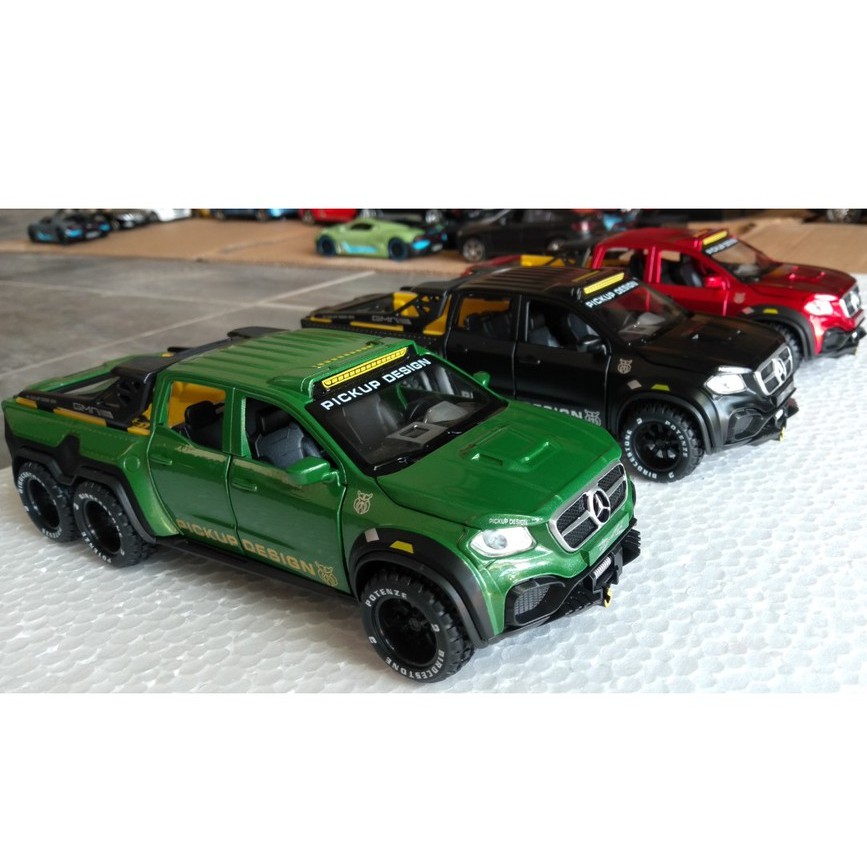 Xe mô hình bán tải Mercedes-Benz X-CLASS Exy Monster X 6X6 tỉ lệ 1:28