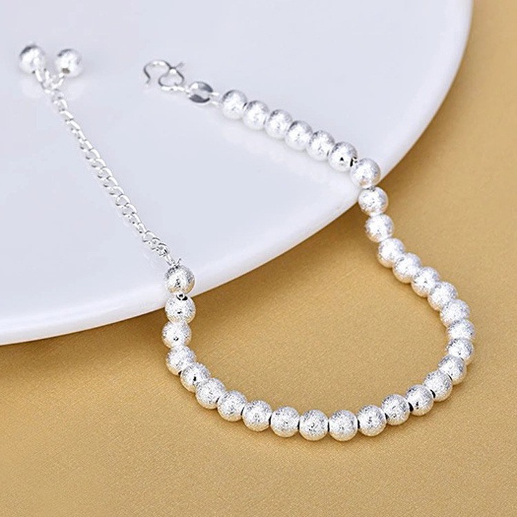 Vòng tay nữ thời trang hạt bi cực sáng S925 - LT102