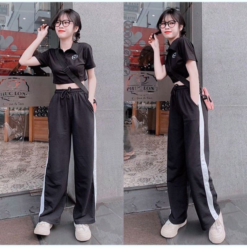 Quần ống Suông 1 Sọc ulzzang form đẹp 3 MÀU (Video thật)