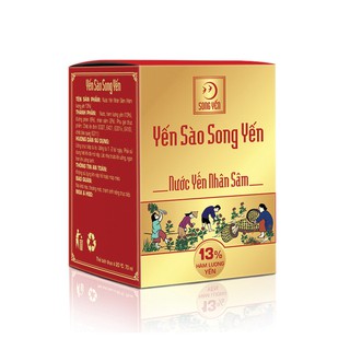 Nước Yến Nhân Sâm Song Yến lọ 70ml