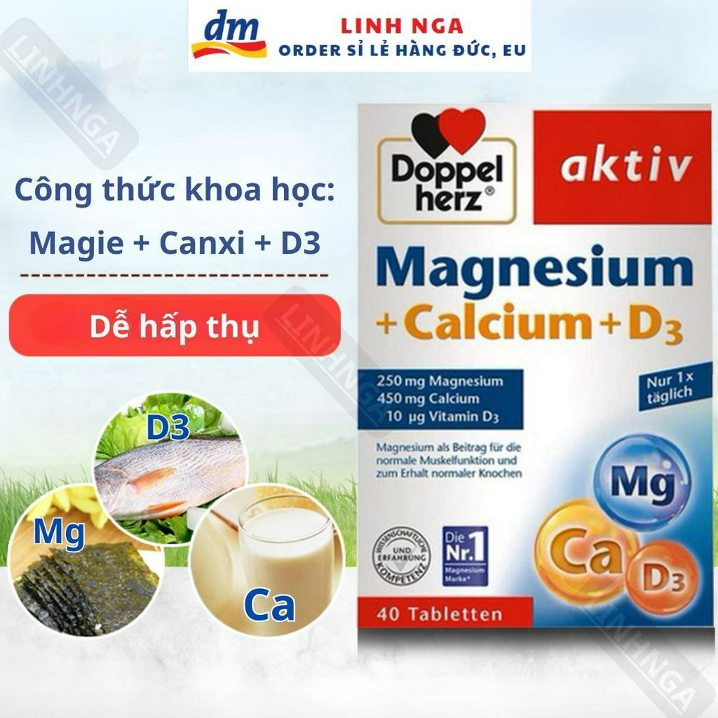 Viên uống bổ sung Magie canxi D3 ngừa loãng xương - Số 1 tại Đức