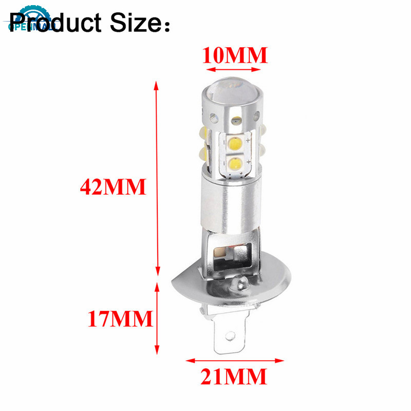 Set 2 Đèn Pha H1 Cob Led 50w Cho Xe Hơi