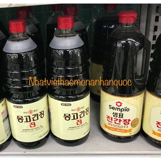 Nước tương, xì dầu  Hàn Quốc các loại 1,8l