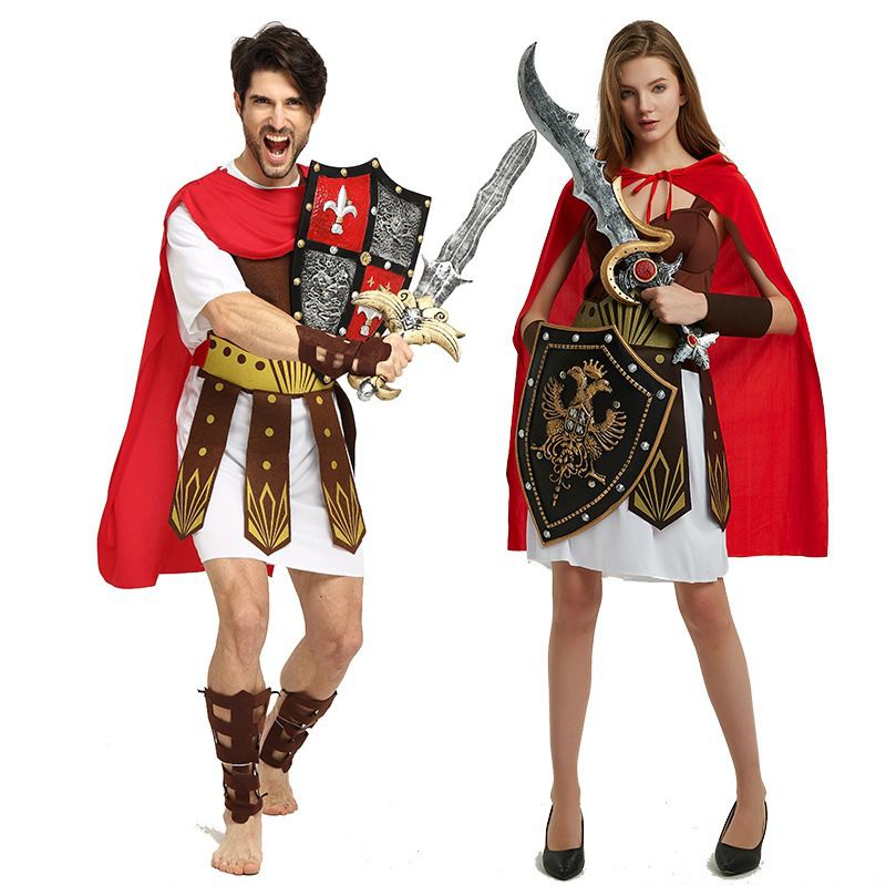 Trang phục hoá trang Chiến Binh La Mã Spartacus cổ đại cho Nam và Nữ