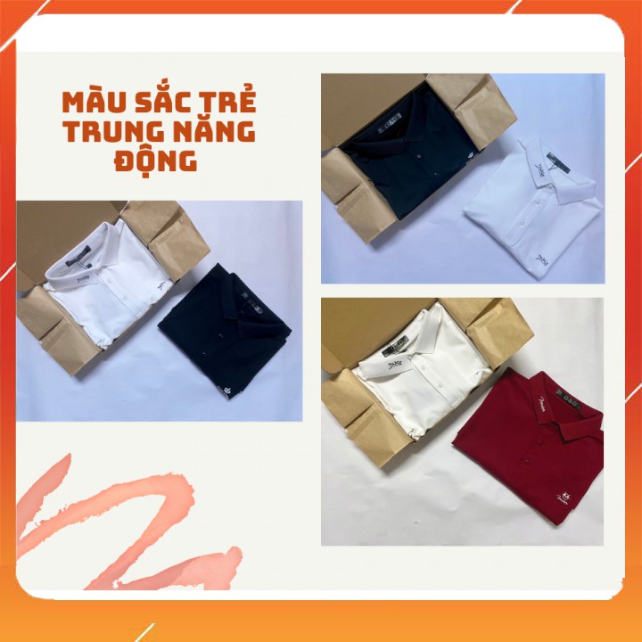 Áo thun nam cổ bẻ  C͙O͙T͙T͙O͙N͙ ͙  Chất liệu vải thoáng mát, thiết kế đơn giản trẻ trung | BigBuy360 - bigbuy360.vn