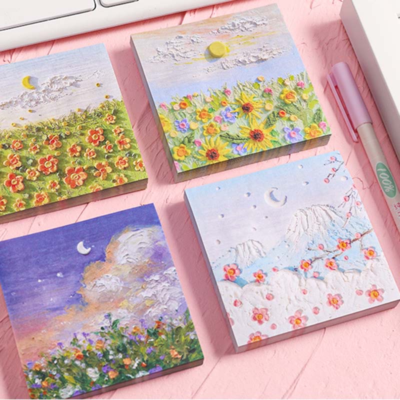 Giấy Dán Ghi Chú Hình Hoa Xinh Xắn Tiện Dụng