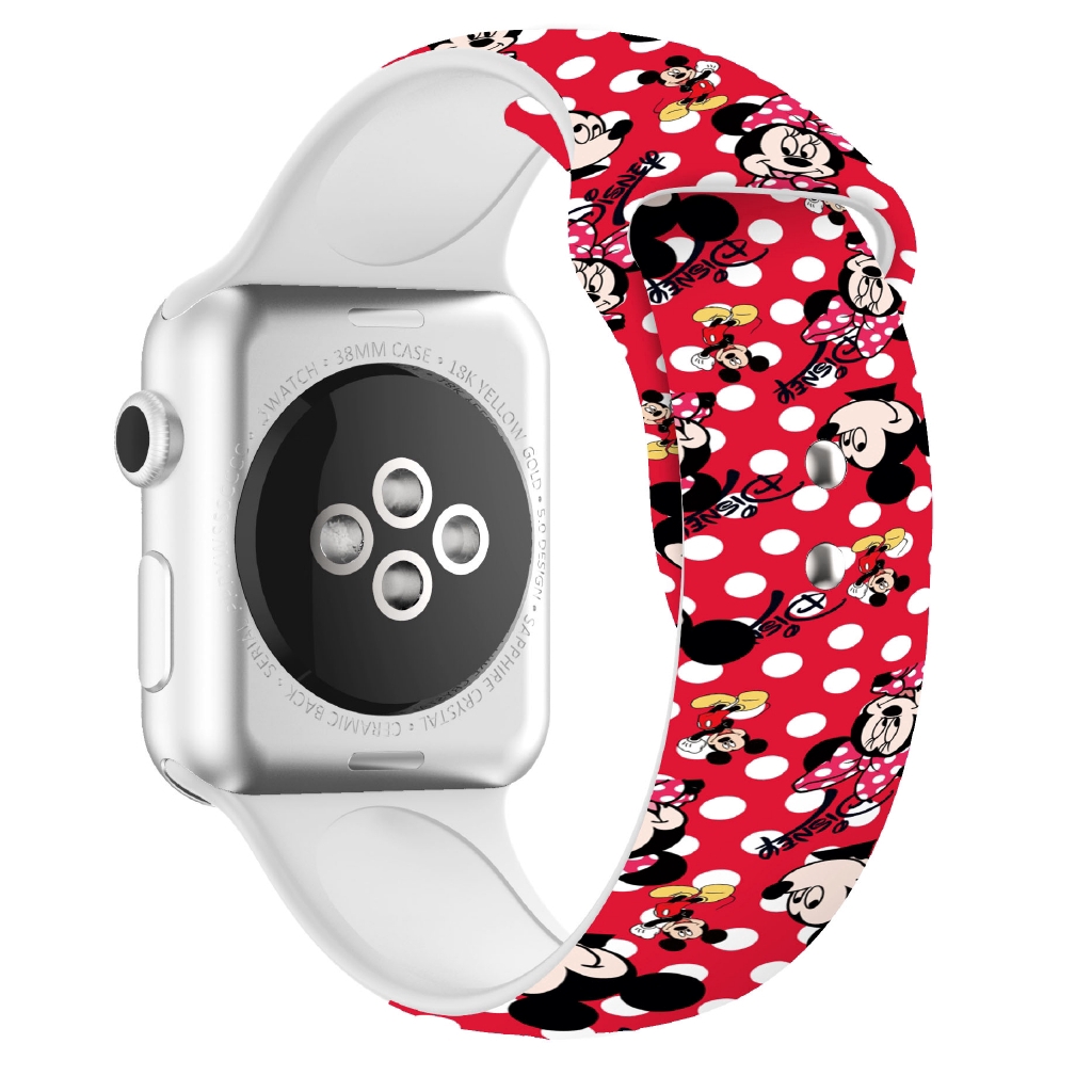 Dây đeo thay thế hình con chuột thông thoáng cho Apple Watch 38mm 42mm 40mm 44mm iWatch 6 se 5 4 3 2 1