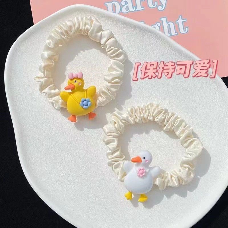 Set 2 dây buộc tóc chú vịt xinh xắn - UniLabel