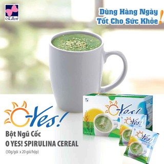 Bột ngũ cốc O Yes, bột ngũ cốc  tảo xoắn sữa non lợi sữa Elken Việt Nam nhập khẩu 100%