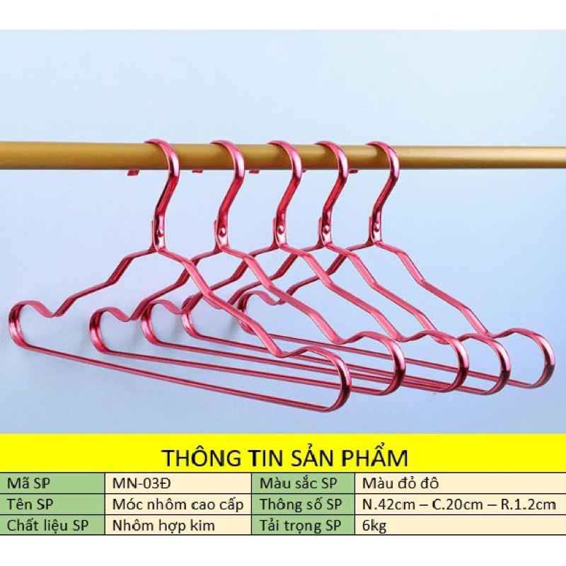 Móc Quần Áo Hàn Quốc Kim Loại Mạ Vàng (set 10 cái màu ngẫu nhiên)