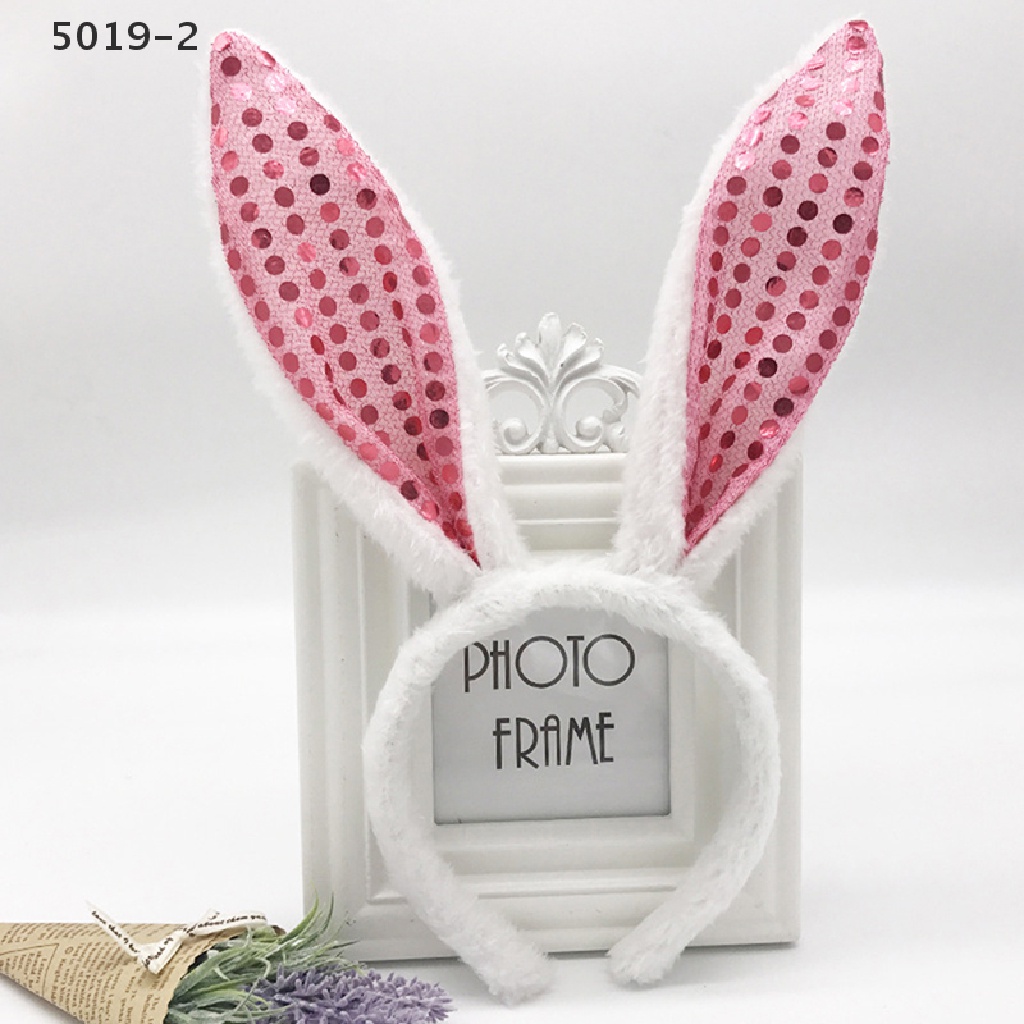 [GAV] Bunny Ear Headband Prop Plush Hairband Costume Bunny Party Easter Decorations {VN} #4