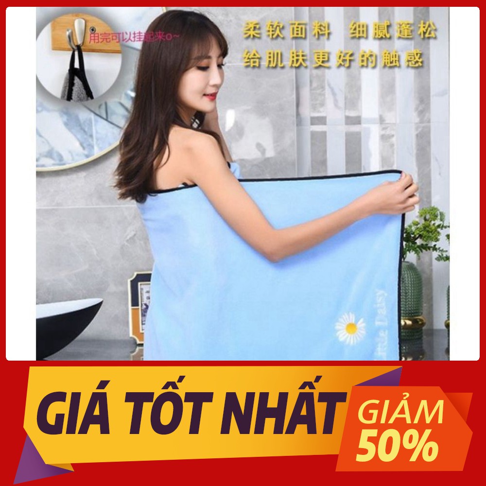 [Sale toàn shop] SET 2 KHĂN TẮM + KHĂN MẶT XUẤT HÀN HOA CÚC