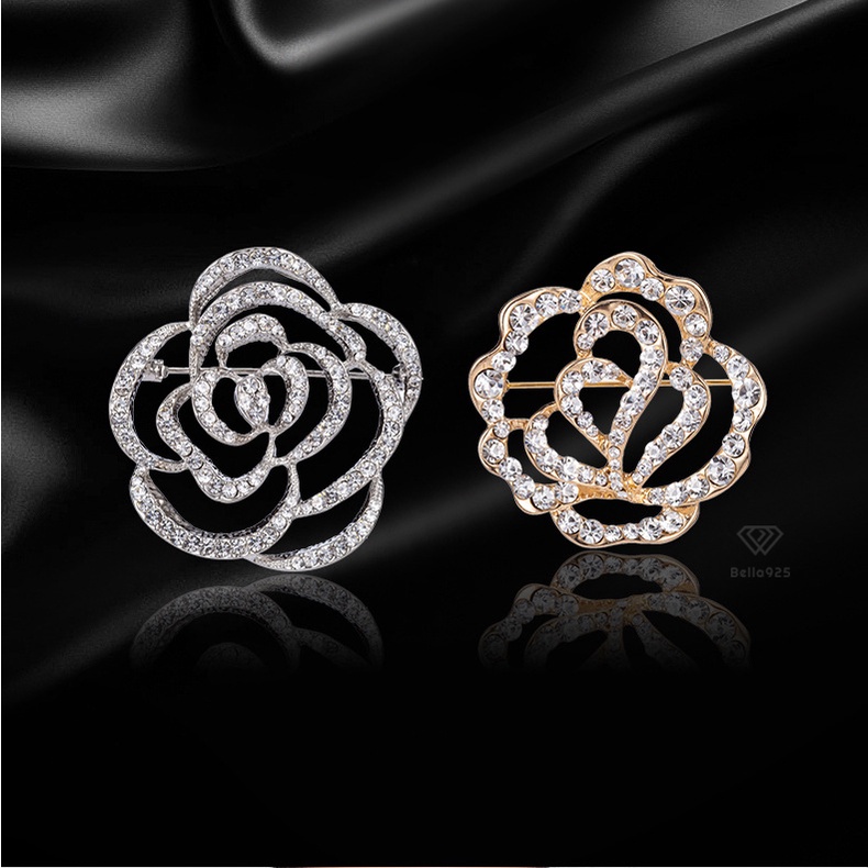 Bông tai bạc Bella 925 bộ 7 ngày hàng hộp trắng sang trọng