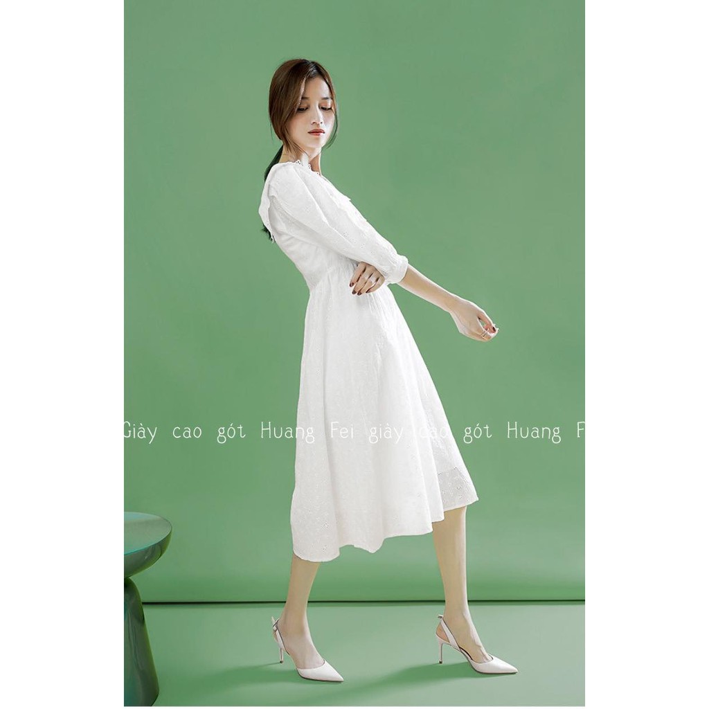 Giày Slingback Mũi Nhọn Sang Chảnh mã HF08 Cao 9 Phân