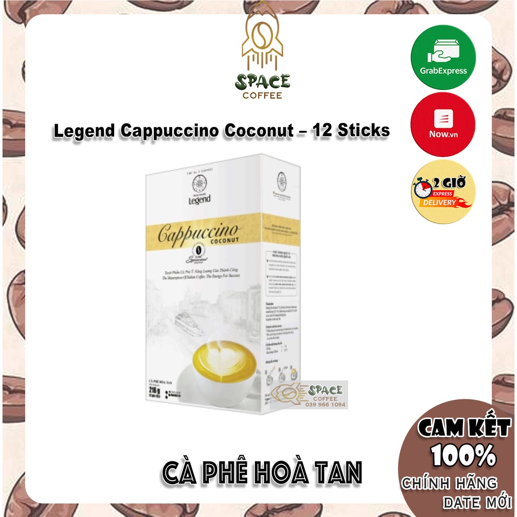 Cà phê hòa tan Trung Nguyên Cappuccino Mocha - Capuchino Hazelnut - Cappuchino Dừa Coconut | BigBuy360 - bigbuy360.vn