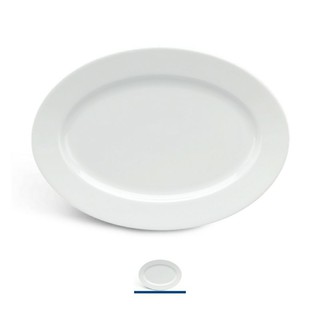 Dĩa sứ over 25 cm - trắng