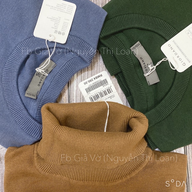 [odr] Áo len, khoác nam Gior