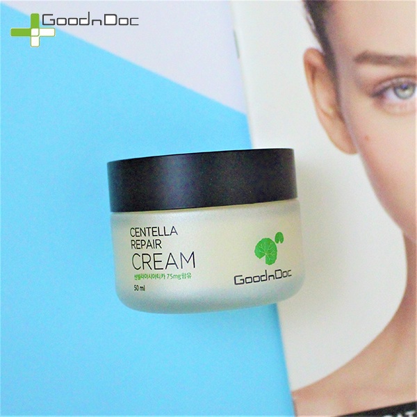 [NHẬP KHẨU-TEM PHỤ] Kem Dưỡng Rau Má GoodnDoc Centella Repair Cream Phục Hồi Da 50ml