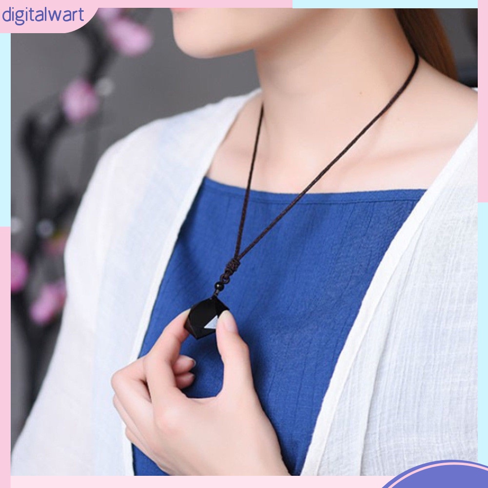 Vòng cổ Mặt Đá Obsidian Nhân Tạo Thời Trang