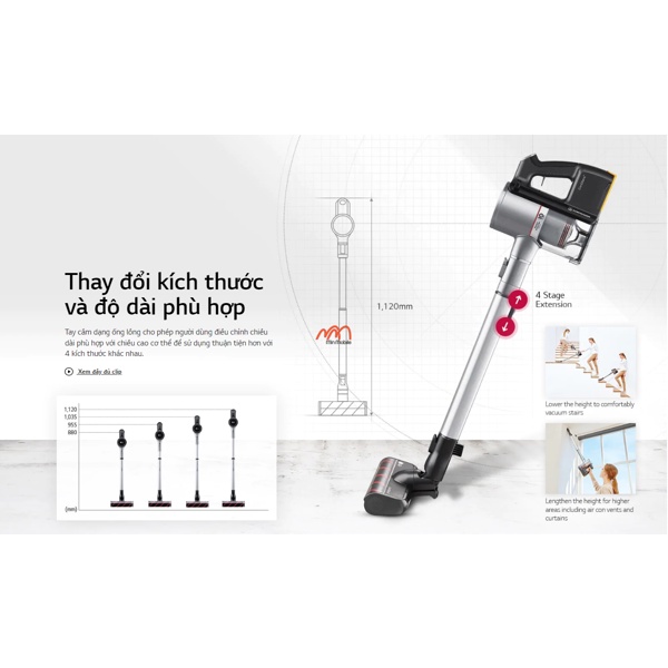 Máy Hút Bụi Không Dây LG CordZero A9