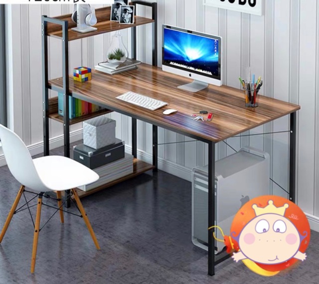BÀN LÀM VIỆC, BÀN MÁY TÍNH KÈM GIÁ SÁCH (có sẵn) 120*55*73cm | BigBuy360 - bigbuy360.vn