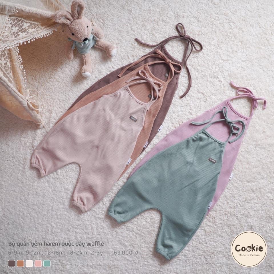 Quần yếm buộc dây Cookie siêu cute 6m - 3y