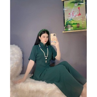 Mẫu cổ tàu lụa trơn #ĐỒ LAM_ĐỒ ĐI CHÙA