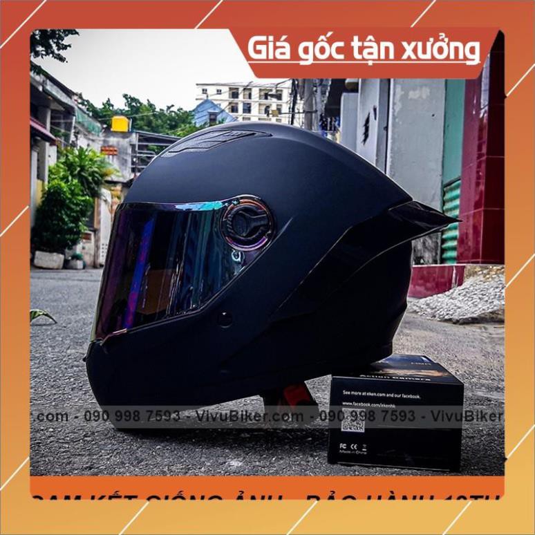 [Giống ảnh] [GIÁ KHO] Mũ bảo hiểm Fullface Asia mt136 SRT màu xanh dương - bảo hành chính hãng 12th