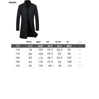 Áo dạ lông cừu nam cao cấp