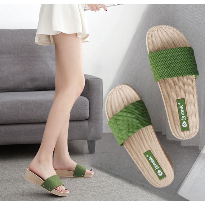 Dép nữ đế cao 5cm tăng chiều cao, bền, dép văn phòng, dép đi biển, dép dạo phố, dép quai ngang DN05
