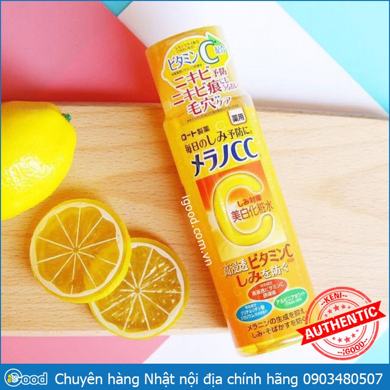 Nước hoa hồng Vitamin C CC Melano Lotion 170ml Nhật Bản