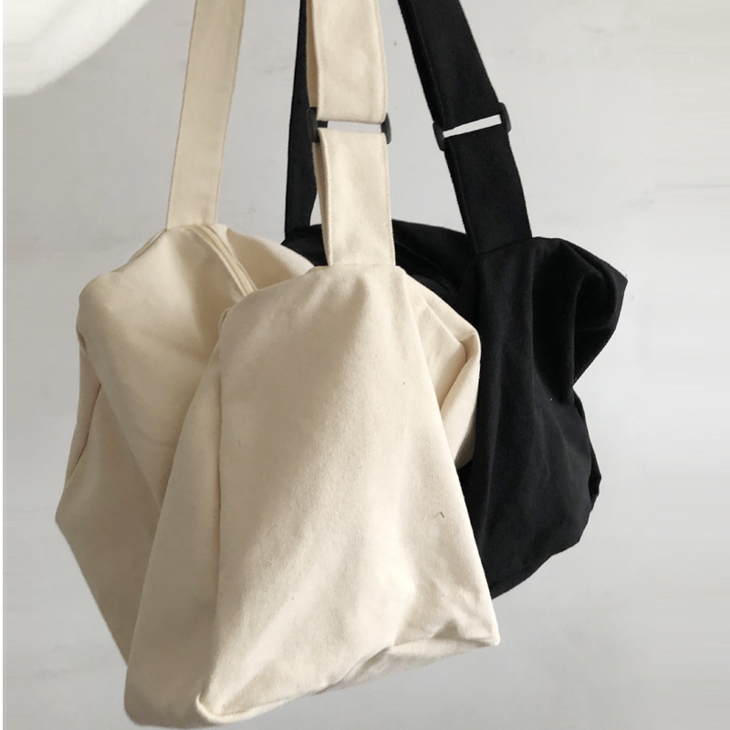 Túi vải bố canvas tote đựng đồ quần áo đeo vai thời trang nhỏ giá rẻ LOT STORE TX718