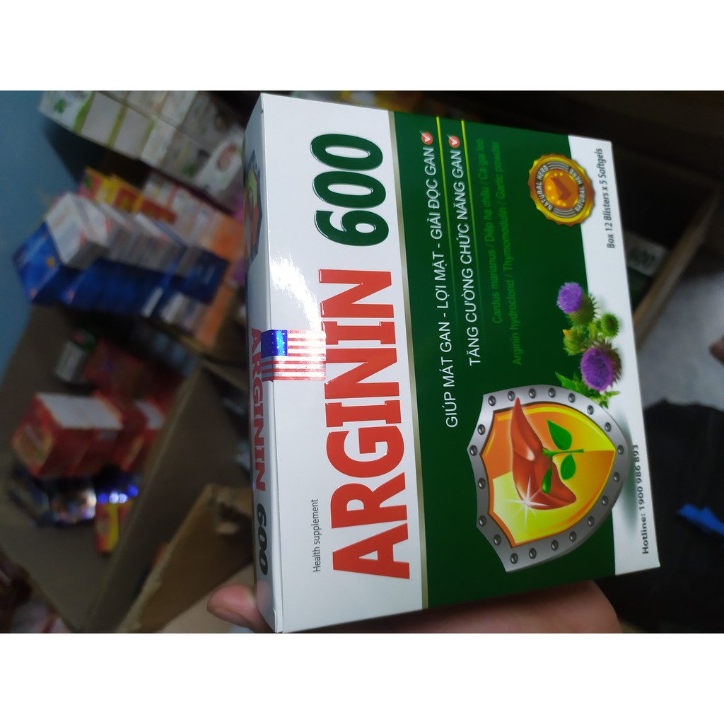 Arginin 600 tăng cường chức năng gan _CHINHHANG