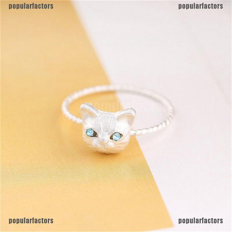 Nhẫn Hình Mèo Dễ Thương Xinh Xắn