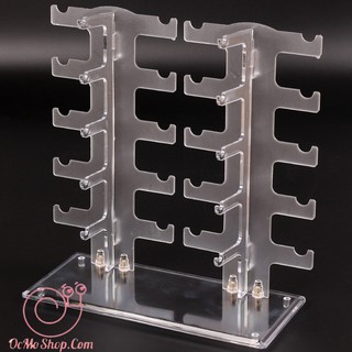 Giá Trưng Bày, Kệ Trưng Bày Mắt Kính đôi 10 khe nhựa Cao Cấp
