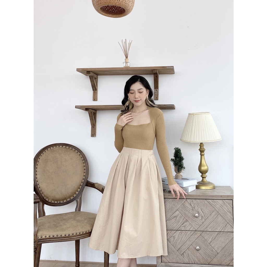 ÁO LEN ĐU SÁT CỔ VUÔNG | BigBuy360 - bigbuy360.vn