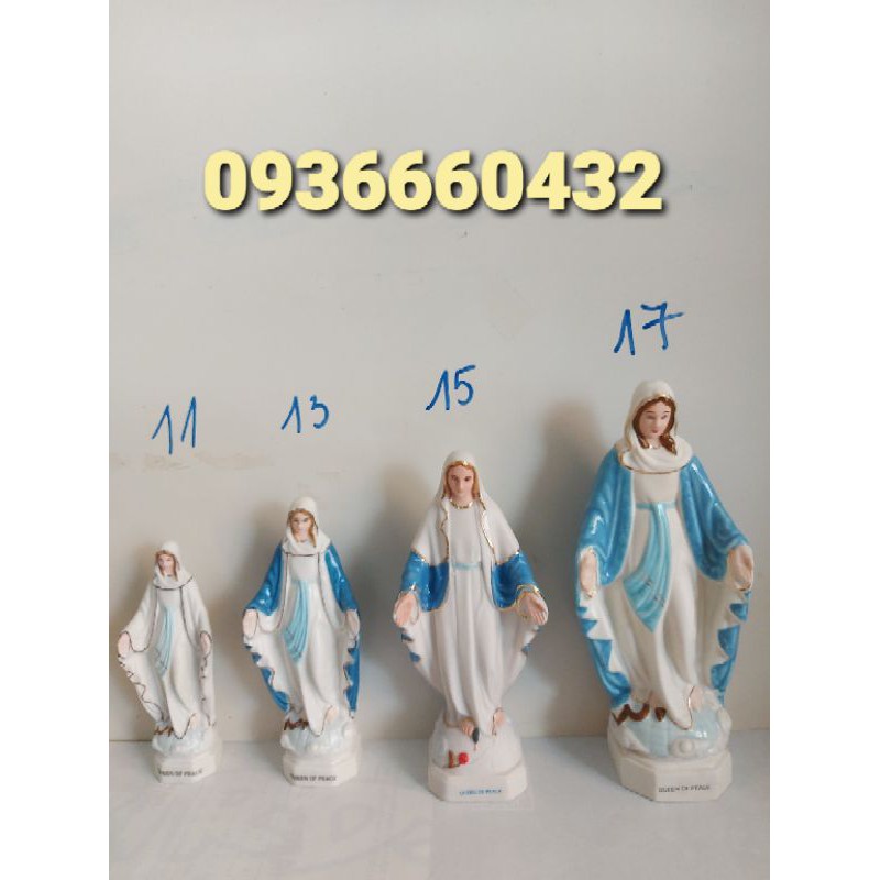 Tượng Đức Mẹ Ban Ơn sứ ( Ceramic) 15cm