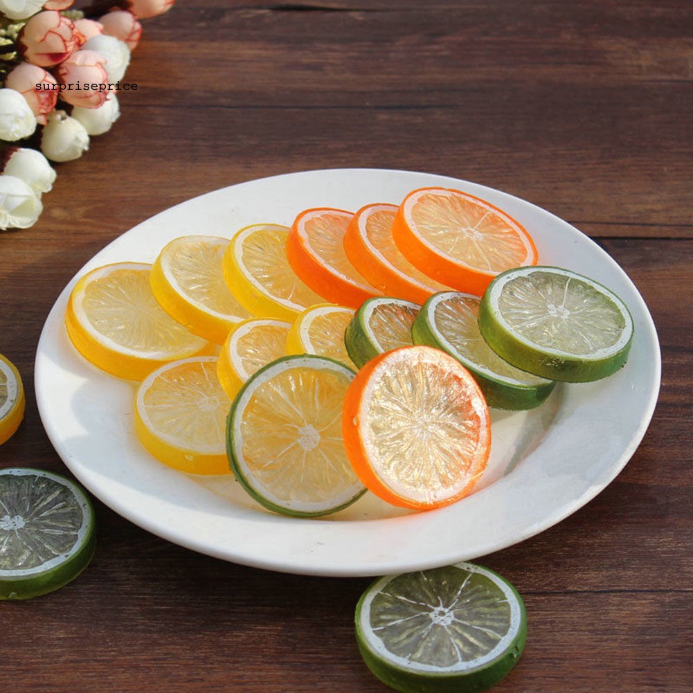 Bộ 2 phụ kiện trang trí hình lát chanh thiết kế sinh động