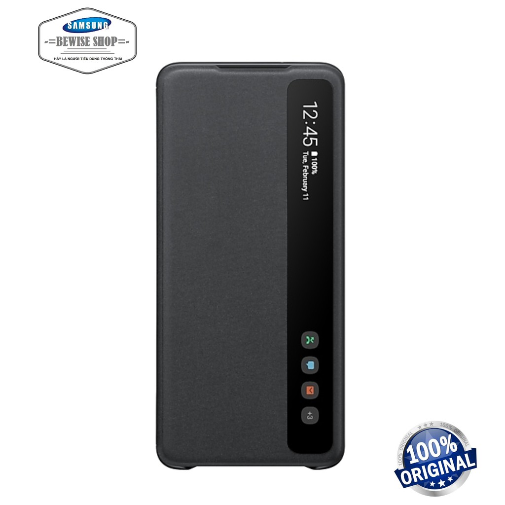 Bao Da Smart Clear View Samsung Galaxy S20 Ultra / S20+  / S20 - Hàng Chính Hãng Nguyên Seal
