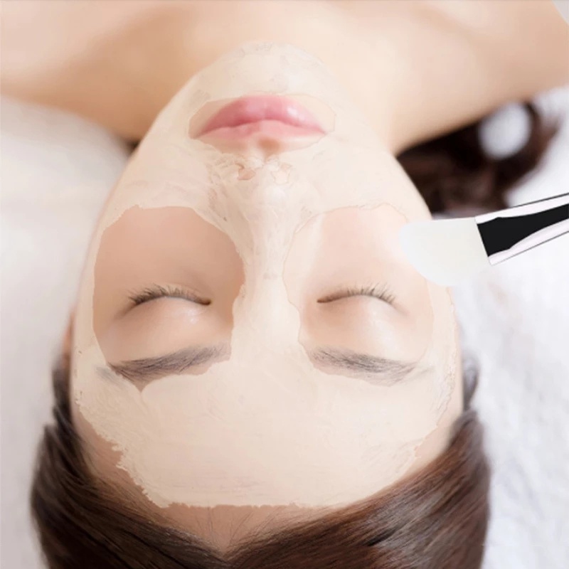 [Hàng mới về] Cọ quét mặt nạ bằng silicon hai đầu chăm sóc da