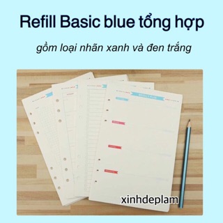 Set giấy refill Basic tổng hợp cho sổ planner