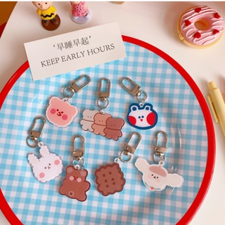 Móc khoá sticker thú dễ thương