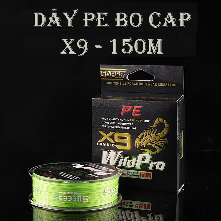  Dây dù câu cá PE Lure X9 WildPro dài 150m