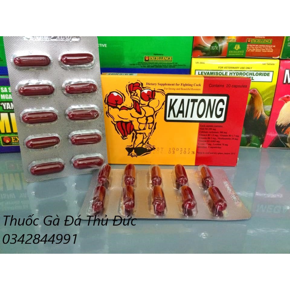 Thuốc KAITONG Thái Lan - tăng nước máu, bo lớn cho gà đá.