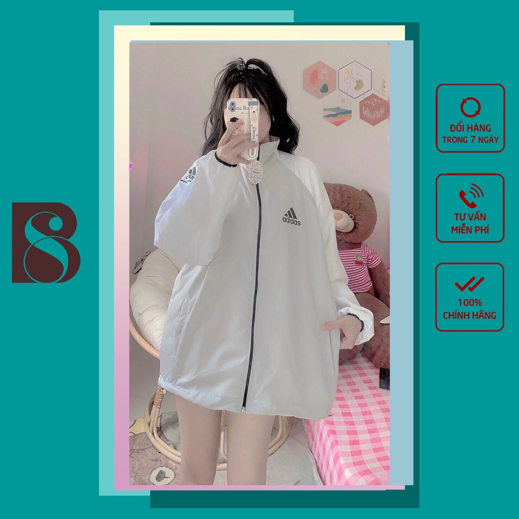 Áo khoác gió Adidas thể thao, áo khoác dù adidas nam nữ unisex 2 lớp BOMBISTORE460